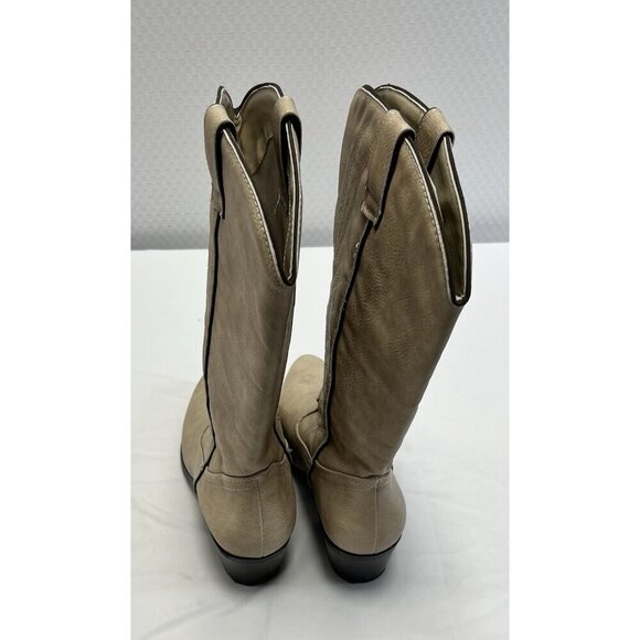 Woman’s Cottage/Boho Antique Cream Cowboy Boots Cupid Size 7 🤍 - Picture 4 of 7